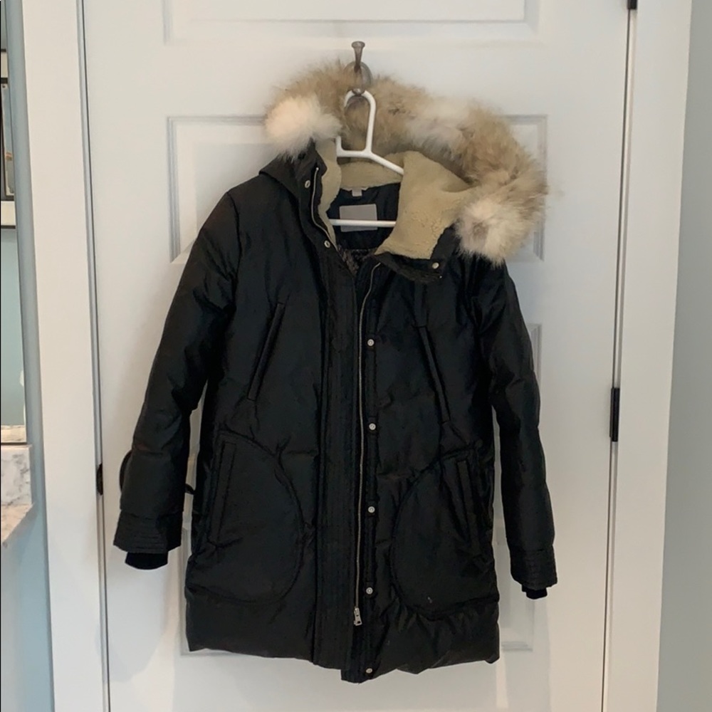 Soia & Kyo Down Parka with Natural Fur